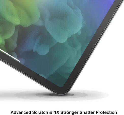 ZAGG InvisibleShield Glass Elite+ Screen Protector for iPad Pro 12.9" (6th/5th/4th/3rd Gen), 4X Extreme Shatter Protection, Maximum Scratch Protection, Anti-Fingerprint, Smooth Touch, Easy Install in Saudi Arabia