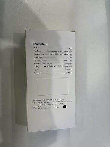 Bluetooth Headset, Wireless Bluetooth Earpiece with ENC Noise Canceling Mic, Talk Single-Ear Headphones, Waterproof Hand-Free Earphone for Business/Trucker/Driver, HEI in Kuwait