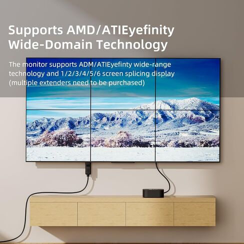 DisplayPort Active Active إلى محول HDMI (8K@60Hz ، 4K@144Hz) أحادي الاتجاه DP 1.4 إلى محول HDMI 2.1 ، ذكر إلى أنثى DP إلى محول HDMI متوافق مع أجهزة سطح المكتب ، الشاشات in Kuwait
