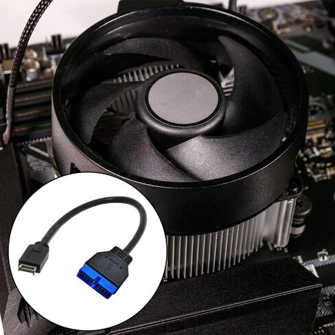 توفير المساحة USB3.0 20Pin إلى USB3.1 Typee Front Panel Header PUSB3.1 إلى كابل محول USB لسهولة التثبيت 10 جيجابت في الثانية in Saudi Arabia