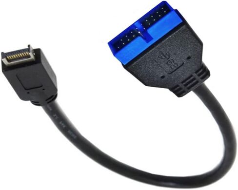 توفير المساحة USB3.0 20Pin إلى USB3.1 Typee Front Panel Header PUSB3.1 إلى كابل محول USB لسهولة التثبيت 10 جيجابت في الثانية in Saudi Arabia