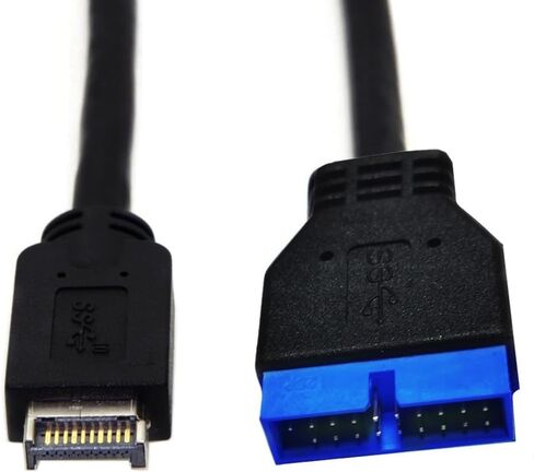 توفير المساحة USB3.0 20Pin إلى USB3.1 Typee Front Panel Header PUSB3.1 إلى كابل محول USB لسهولة التثبيت 10 جيجابت في الثانية in Saudi Arabia