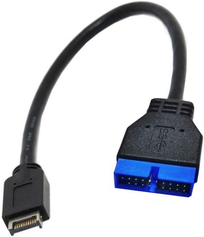توفير المساحة USB3.0 20Pin إلى USB3.1 Typee Front Panel Header PUSB3.1 إلى كابل محول USB لسهولة التثبيت 10 جيجابت في الثانية in Saudi Arabia