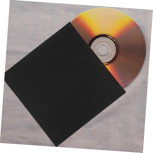 10pcs Paper CD DVD الأكمام الأظرف الواقية خفيفة الوزن لتخزين CD DVD والتنظيم الأسود للألوان المتوافقة مع تنسيقات الوسائط المختلفة in Kuwait