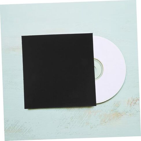 10pcs Paper CD DVD الأكمام الأظرف الواقية خفيفة الوزن لتخزين CD DVD والتنظيم الأسود للألوان المتوافقة مع تنسيقات الوسائط المختلفة in Kuwait