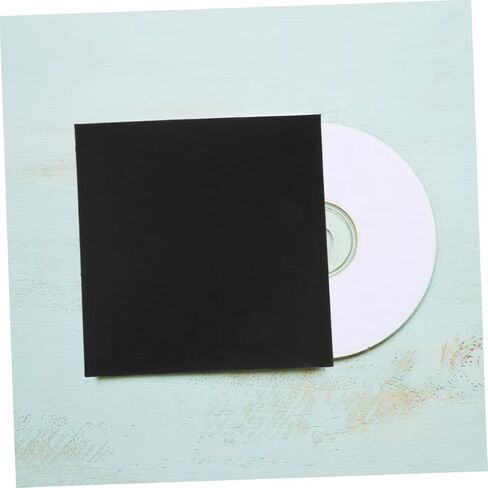 10pcs Paper CD DVD الأكمام الأظرف الواقية خفيفة الوزن لتخزين CD DVD والتنظيم الأسود للألوان المتوافقة مع تنسيقات الوسائط المختلفة in Kuwait