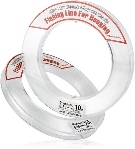 656FT Clear Fishing Wire,Invisible Hanging Wire Strong Nylon String Supports 40 Pounds for Balloon Garland Hanging Decorations in Saudi Arabia