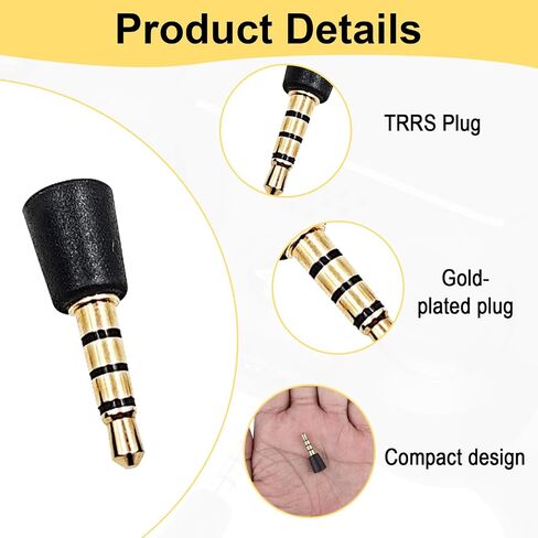 microphone 3.5mm ، Mini Gaming Mic متوافق مع وحدات تحكم PS5 والهواتف وأجهزة الكمبيوتر المحمولة والأجهزة اللوحية والكاميرات والمزيد (2 عبوة) in Kuwait