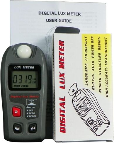 Light Meter Digital Lux Meter 200,000 Lux Digital LCD Pocket Light Meter Lux/FC Measure Tester illuminometer Sensor Photometer MT-30(2) in Saudi Arabia