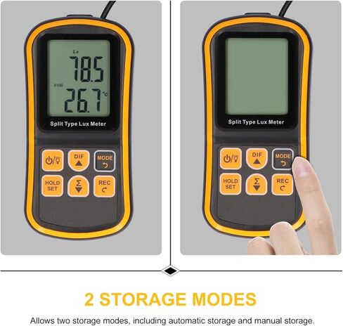 عدادات الضوء LCD مقياس الإضاءة الرقمية القياس القياس القياس القياس القياس القياس القياس المقياس انقسام المقياس يدوي المقياس 0-200000 لوكس in Saudi Arabia