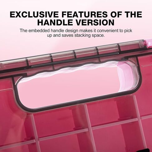 Goture Fishing Tackle Box Organizer - صندوق منظم الصيد المقاوم للماء ، فواصل قابلة للتعديل ، صندوق تخزين الصيد للمياه المالحة ، المزلاجات المزدوجة | 1 PC 3600 TOCKLE TRAY | حماية الشمس in Saudi Arabia