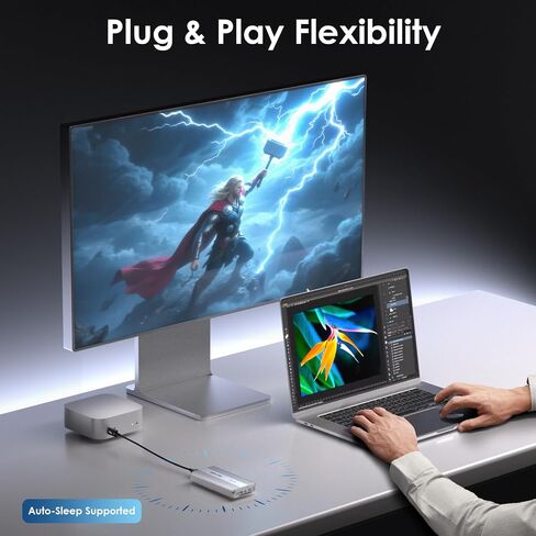 Wavlink 80GBPS M.2 NVME SSD العلبة مع مروحة التبريد متوافقة مع Thunderbolt5/USB4 V2.0 ، دعم B+M Key/M-Key NVME 2280 SSD ، العمل مع Mac M4 Pro in Kuwait