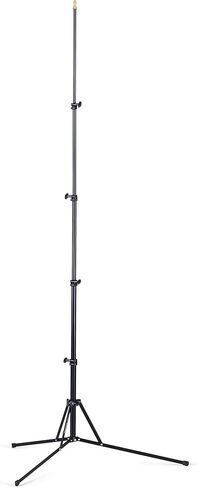 Manfrotto 5001B-1 Light Stand ، حامل أسود نانو ، أقصى ارتفاع 74.8 بوصة (190 سم) ، وسعة الحمل القصوى 3.3 رطلاً (1.5 كجم) ، والألومنيوم ، وقصة خفيفة صغيرة وخفيفة الوزن ، ومواصفات سحول الذكور in Saudi Arabia