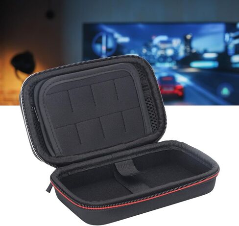 SUNGOOYUE 2DS XL 3DS Game Console Carrying Case, Hard Shell Travel Case for New 3DS New 3DS XL Super Edition Black Red, Protective Bag for 2DS XL 3DS XL New 3DS XL LL in Saudi Arabia