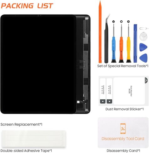 الأصلي لـ iPad Pro 12.9 استبدال شاشة Gen 5th/ 6th لـ iPad Pro 12.9 5 2021/ 6th 2022 شاشة LCD عرض A2764 A2437 A2766 A2436 A2379 A2461 A2462 LCD Touch Assembly Assembly REARMER in Kuwait