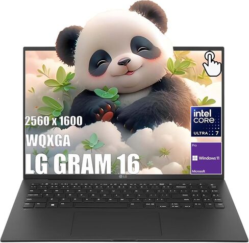 LG Gram Pro 16 inch 2-in-1 Business Laptop, WQXGA IPS Touch, Intel Evo Edition, Core Ultra 7 155H (16 Core up to 4.8GHz), Intel Arc, 32GB RAM, 1TB SSD, Windows 11 Pro, with 5ave Accessories in Saudi Arabia