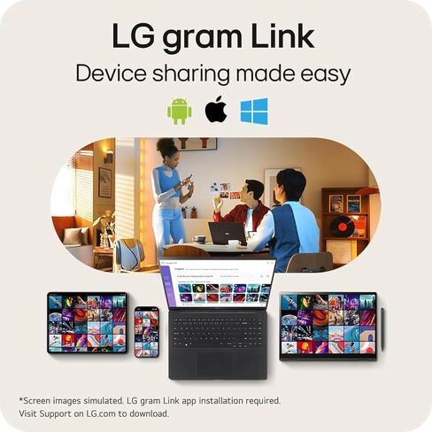 LG Gram Pro 16 inch 2-in-1 Business Laptop, WQXGA IPS Touch, Intel Evo Edition, Core Ultra 7 155H (16 Core up to 4.8GHz), Intel Arc, 32GB RAM, 1TB SSD, Windows 11 Pro, with 5ave Accessories in Saudi Arabia