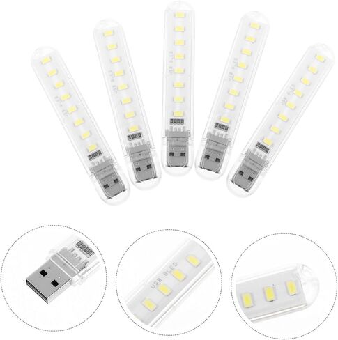 Housoutil Mini USB Night Light LED LED Light Stick لتخييم قراءة ضوء الليل in Kuwait