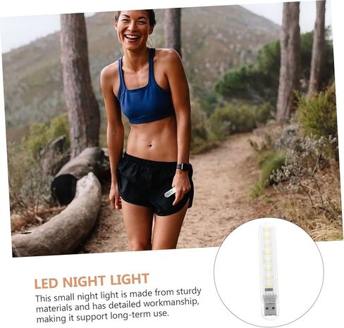 Housoutil Mini USB Night Light LED LED Light Stick لتخييم قراءة ضوء الليل in Kuwait