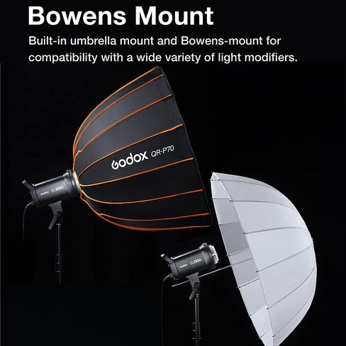 Godox SL100BI مضغوطة LED ضوء الفيديو مع Bowens Mount 100WS 32100LUX@1M 2.4GHz اللاسلكي 2800K-6500KCRI: 96+ TLCI: 97+ 11FX آثار 0-100 ٪ تحكم في تطبيق تعقب الفيديو على youtube تصوير in Saudi Arabia