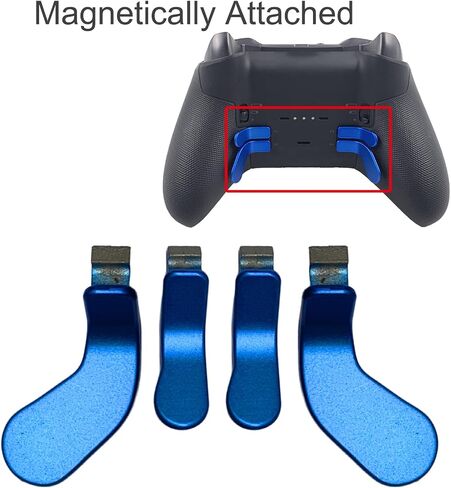Anglepingping 4 PCS Elite Controller Paddles for Xbox One Elite Controller Series 2 Model 1797/1698,Stainless Steel Replacement Parts for Xbox Elite Controller Series 2 Core(Black) in Saudi Arabia