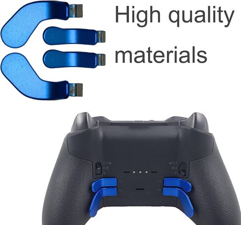 Anglepingping 4 PCS Elite Controller Paddles for Xbox One Elite Controller Series 2 Model 1797/1698,Stainless Steel Replacement Parts for Xbox Elite Controller Series 2 Core(Black) in Saudi Arabia