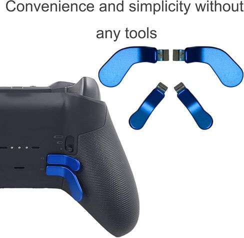 Anglepingping 4 PCS Elite Controller Paddles for Xbox One Elite Controller Series 2 Model 1797/1698,Stainless Steel Replacement Parts for Xbox Elite Controller Series 2 Core(Black) in Saudi Arabia