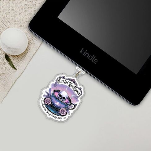 ACOTAR Velaris City Of Starlight Charms For Kindle, Phone Dust Plug 1.5 Inches Night Court, Bookish, Lightning/Type C Dust Plug, Acrylic Material, Accessories DIY in Kuwait