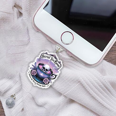 ACOTAR Velaris City Of Starlight Charms For Kindle, Phone Dust Plug 1.5 Inches Night Court, Bookish, Lightning/Type C Dust Plug, Acrylic Material, Accessories DIY in Kuwait