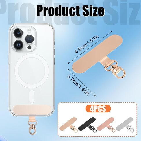 4 عبوة حزمة Tether Tether للهاتف المحمول ، Tab Phone Lanyard Tab هواتف Universal Lanyards تصحيح Rotatable 360 ​​° Complifice Lanyard Patch Mobilephone Part in Saudi Arabia
