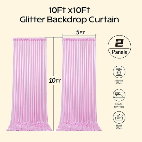Dark Gold Glitter Satin Backdrop Curtain for Parties 10x10FT Shimmer Photo Backdrop Drapes Non-Wrinkle Sparkle Drapes for Backdrop Wedding Baby Shower Christmas Decorations in Saudi Arabia