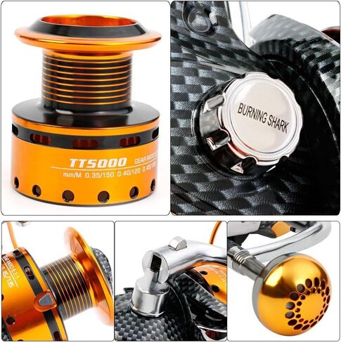 Fishing Reels- 12+1 BB, Light and Smooth Spinning Reels, Powerful Carbon Fiber Drag, Saltwater and Freshwater Fishing in Saudi Arabia