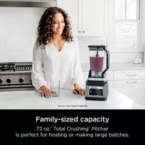Ninja R-BN803TGT Professional Plus Kitchen Blender System and 8-Cup Food Processor with Auto-iQ, Black - Certified Refurbished in Saudi Arabia