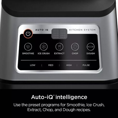 Ninja R-BN803TGT Professional Plus Kitchen Blender System and 8-Cup Food Processor with Auto-iQ, Black - Certified Refurbished in Saudi Arabia