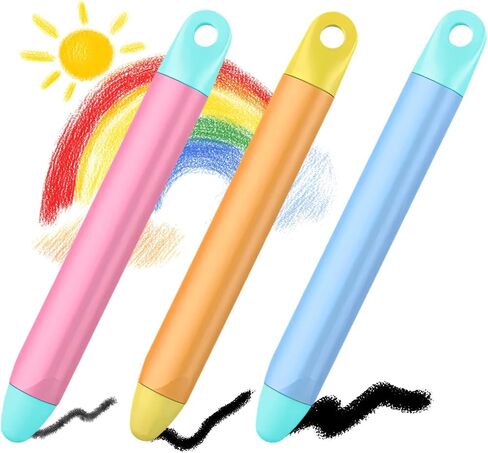 Kid-Friendly Stylus Pen for Touch Screens, 3 Pack Kids Tablet Stylus for iPad, iPhone, Fire Tablet, Fire Kids, Samsung Tablets and All Touch Screen Devices, Safe Stylus Pen for Kids (Only Pens) in Kuwait