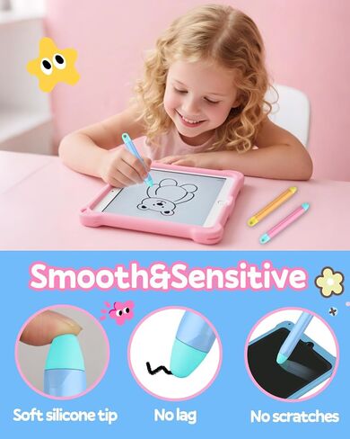Kid-Friendly Stylus Pen for Touch Screens, 3 Pack Kids Tablet Stylus for iPad, iPhone, Fire Tablet, Fire Kids, Samsung Tablets and All Touch Screen Devices, Safe Stylus Pen for Kids (Only Pens) in Kuwait
