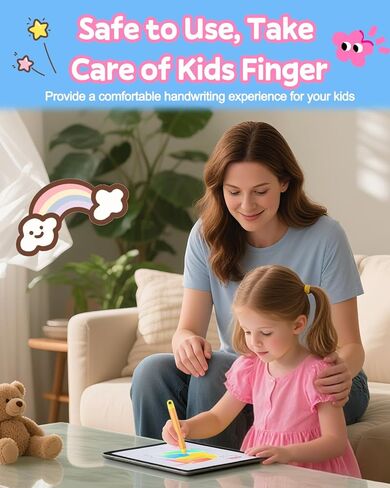 Kid-Friendly Stylus Pen for Touch Screens, 3 Pack Kids Tablet Stylus for iPad, iPhone, Fire Tablet, Fire Kids, Samsung Tablets and All Touch Screen Devices, Safe Stylus Pen for Kids (Only Pens) in Kuwait