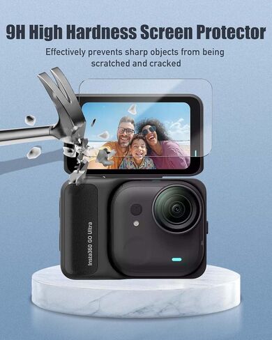 [2+2 Pack] واقي الشاشة لـ Insta360 Go Ultra ، واقي الشاشة وحامي العدسات لـ Insta360 Go Ultra Action Caram in Saudi Arabia
