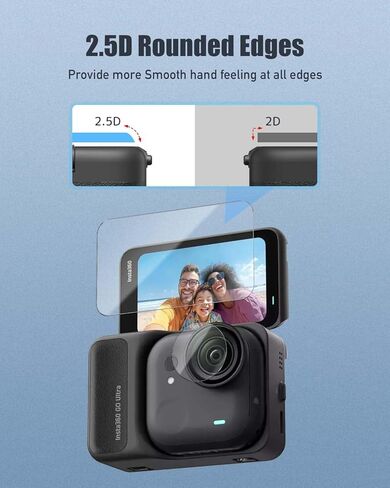 [2+2 Pack] واقي الشاشة لـ Insta360 Go Ultra ، واقي الشاشة وحامي العدسات لـ Insta360 Go Ultra Action Caram in Saudi Arabia