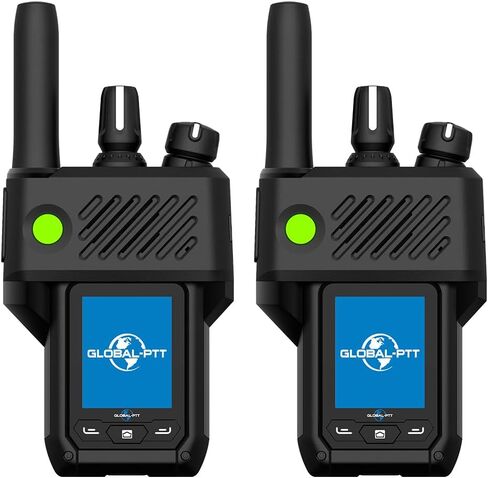 Global-PTT G6Plus 4G LTE Two-Way PoC Radios - 8800mAh Battery Nationwide Coverage Unlimited Communication Range - Metal Body Walkie Talkies (Classic Black) in Saudi Arabia