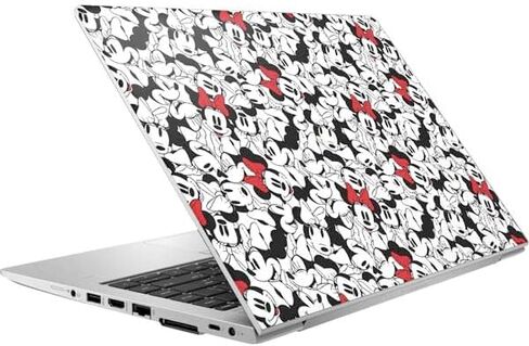 Skinit Decal Laptop Skin Compatible with HP Elitebook 840 G6 (2019) - Officially Licensed Disney Minnie Mouse Red Color Pop Face Pattern Design in Saudi Arabia