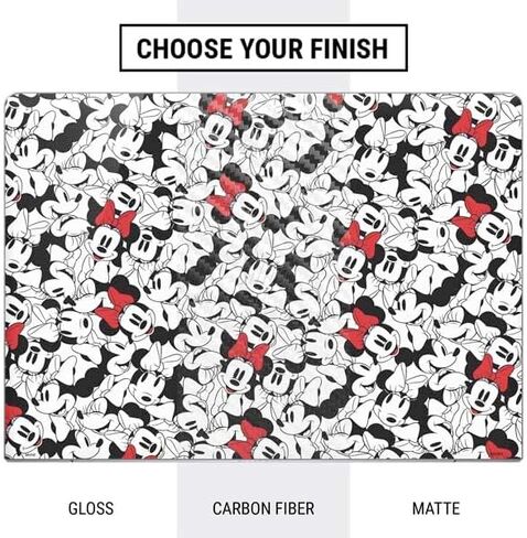 Skinit Decal Laptop Skin Compatible with HP Elitebook 840 G6 (2019) - Officially Licensed Disney Minnie Mouse Red Color Pop Face Pattern Design in Saudi Arabia