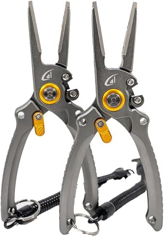 danco 7.5-Inch Aluminum Center Cutter Fishing Pliers with Sheath and Lock | 7.5-Inch Aluminum Center Cutter Fishing Pliers, Tungsten Carbide Cutters, Safety Lock, Sheath, Freshwater and Saltwater Use in Saudi Arabia