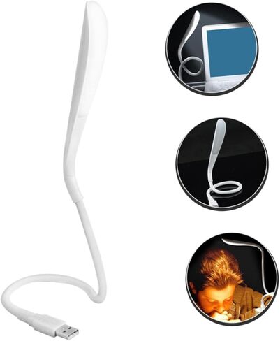 Doitool USB قابلة للضوء مصباح مصباح مصباح القراءة المحمولة للقراءة للمنزل والسفر مرنة لتصميم مرن لجهاز الكمبيوتر المحمول بجانب التخييم في الهواء الطلق مضغوط ضوء الليل in Kuwait