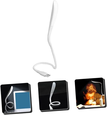 Doitool USB قابلة للضوء مصباح مصباح مصباح القراءة المحمولة للقراءة للمنزل والسفر مرنة لتصميم مرن لجهاز الكمبيوتر المحمول بجانب التخييم في الهواء الطلق مضغوط ضوء الليل in Kuwait