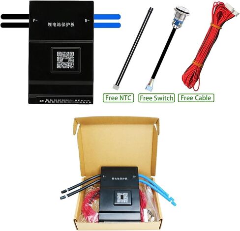 Active Balance 100A 120A 150A 0.6A 18650 Lifepo4 Battery 8S 24V 10S 12S 13S 14S 16S 48V 20S Camping Ebike(JK-BD6A20S12P 2.5LCD) in Saudi Arabia