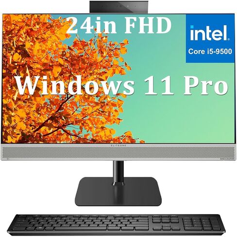 HP EliteOne 800 G5 All-in-One Win 11 Desktop PC, 23.8in FHD 1920 x 1080 AIO Computer, Intel Core i5-9500, 8GB RAM 256GB SSD, RGB Keyboard, Windows 11 Pro (Renewed) in Saudi Arabia