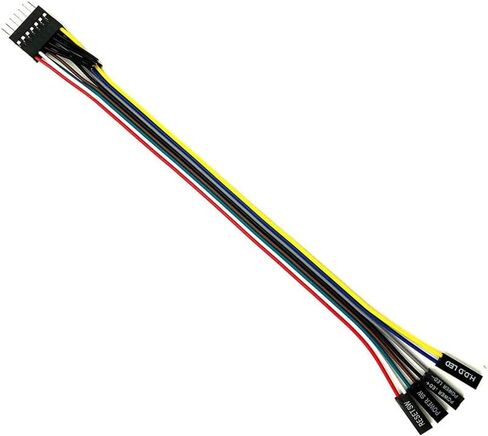 من 8 حفرة إلى 13 دبوس ATX Mother Power Power Cable للوحة الأمامية هيكل الكمبيوتر الشخصي （8.7 بوصة） in Saudi Arabia