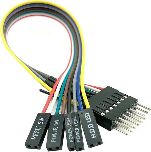 من 8 حفرة إلى 13 دبوس ATX Mother Power Power Cable للوحة الأمامية هيكل الكمبيوتر الشخصي （8.7 بوصة） in Saudi Arabia
