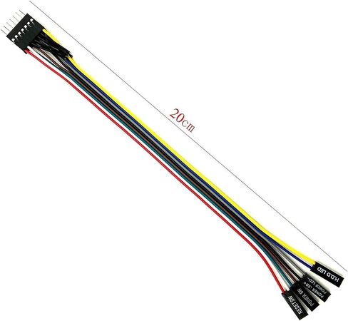 من 8 حفرة إلى 13 دبوس ATX Mother Power Power Cable للوحة الأمامية هيكل الكمبيوتر الشخصي （8.7 بوصة） in Saudi Arabia